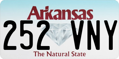 AR license plate 252VNY