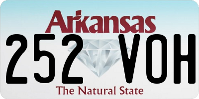 AR license plate 252VOH
