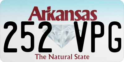 AR license plate 252VPG