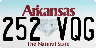 AR license plate 252VQG