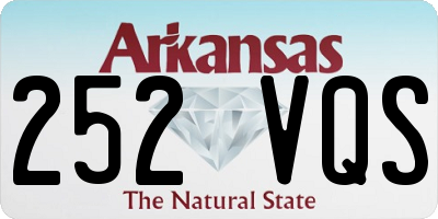 AR license plate 252VQS