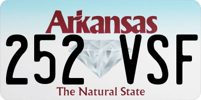 AR license plate 252VSF