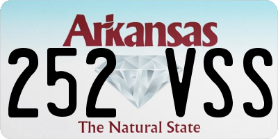 AR license plate 252VSS