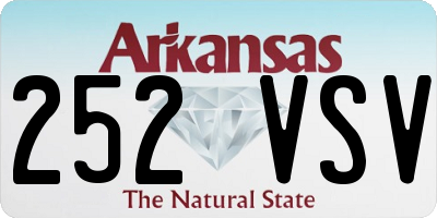 AR license plate 252VSV