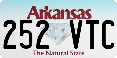 AR license plate 252VTC