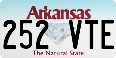 AR license plate 252VTE