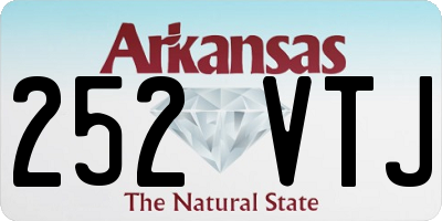 AR license plate 252VTJ