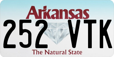AR license plate 252VTK