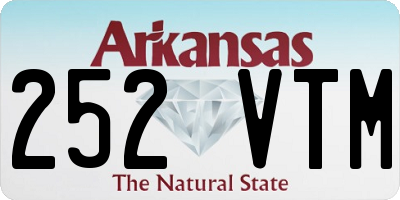 AR license plate 252VTM