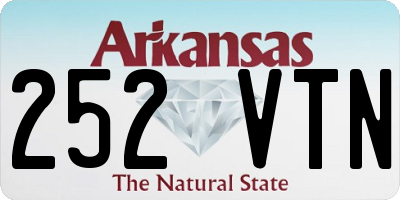 AR license plate 252VTN