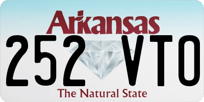 AR license plate 252VTO