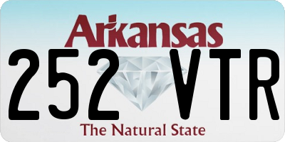 AR license plate 252VTR