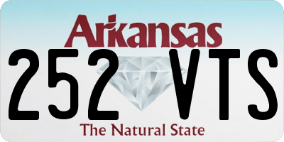 AR license plate 252VTS