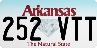 AR license plate 252VTT