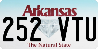 AR license plate 252VTU
