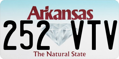 AR license plate 252VTV