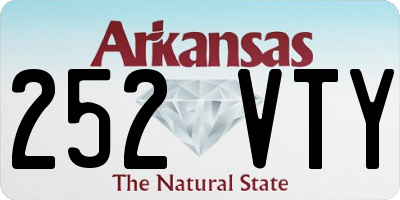 AR license plate 252VTY