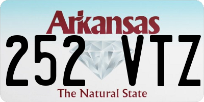 AR license plate 252VTZ