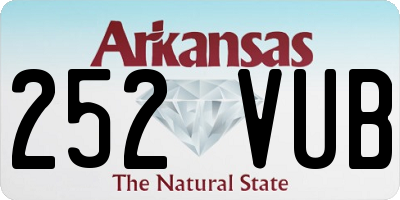 AR license plate 252VUB