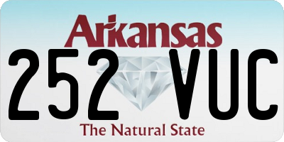AR license plate 252VUC
