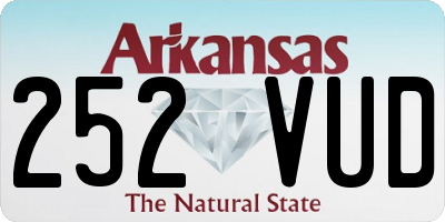 AR license plate 252VUD