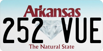AR license plate 252VUE