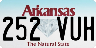 AR license plate 252VUH