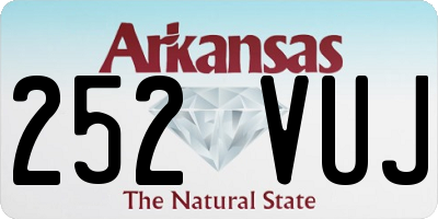 AR license plate 252VUJ