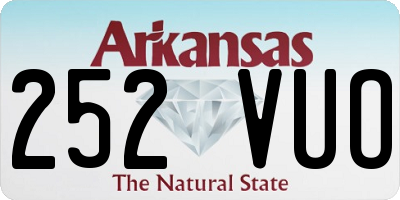 AR license plate 252VUO