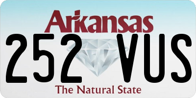 AR license plate 252VUS