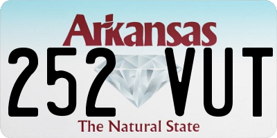 AR license plate 252VUT