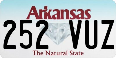 AR license plate 252VUZ