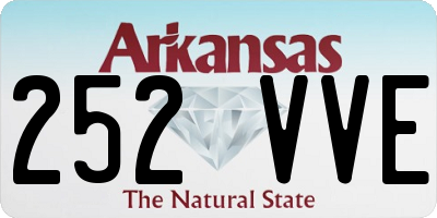 AR license plate 252VVE