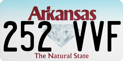 AR license plate 252VVF