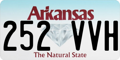 AR license plate 252VVH