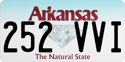 AR license plate 252VVI