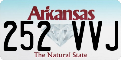 AR license plate 252VVJ