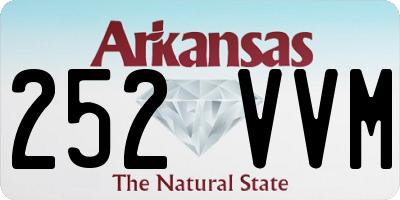 AR license plate 252VVM