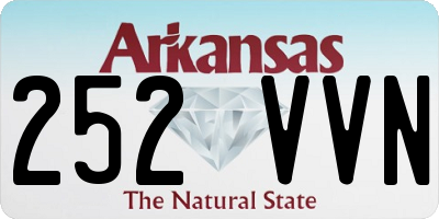 AR license plate 252VVN