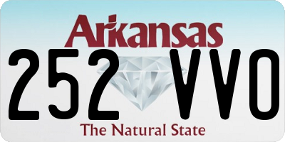 AR license plate 252VVO