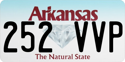 AR license plate 252VVP