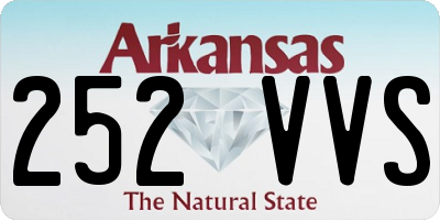 AR license plate 252VVS