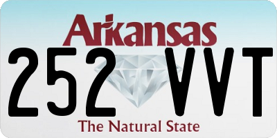 AR license plate 252VVT