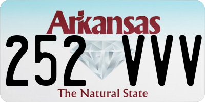 AR license plate 252VVV
