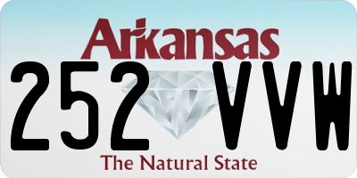 AR license plate 252VVW
