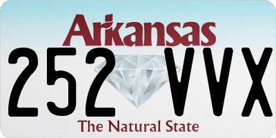 AR license plate 252VVX