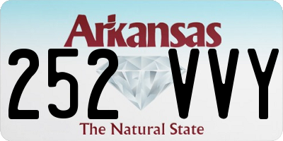 AR license plate 252VVY