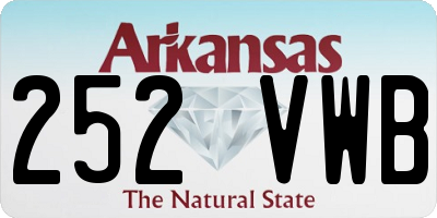 AR license plate 252VWB