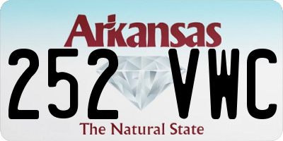 AR license plate 252VWC