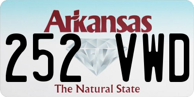 AR license plate 252VWD